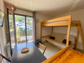 Studio cabine 21m², 5 pers, balcon, animaux admis, parking, proche commerces - FR-1-758-28 Les Angles